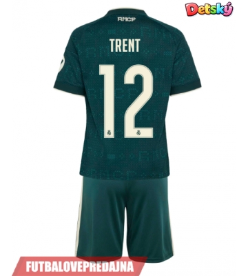 Lacne Dětský Futbalové dres Real Madrid Alexander-Arnold #12 2026-27 Krátky Rukáv - Preč (+ trenírky)